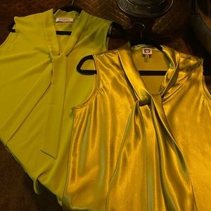 Anne Klein and Kasper Sleeveless Tops Bundle, Large